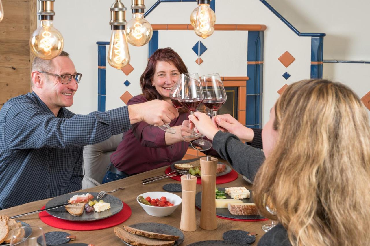 Chalet-Ferienwohnung Aehrenglueck, 70 Qm, Wellness/Fitness/Sauna - Bergroedelhof Feilitzsch Esterno foto