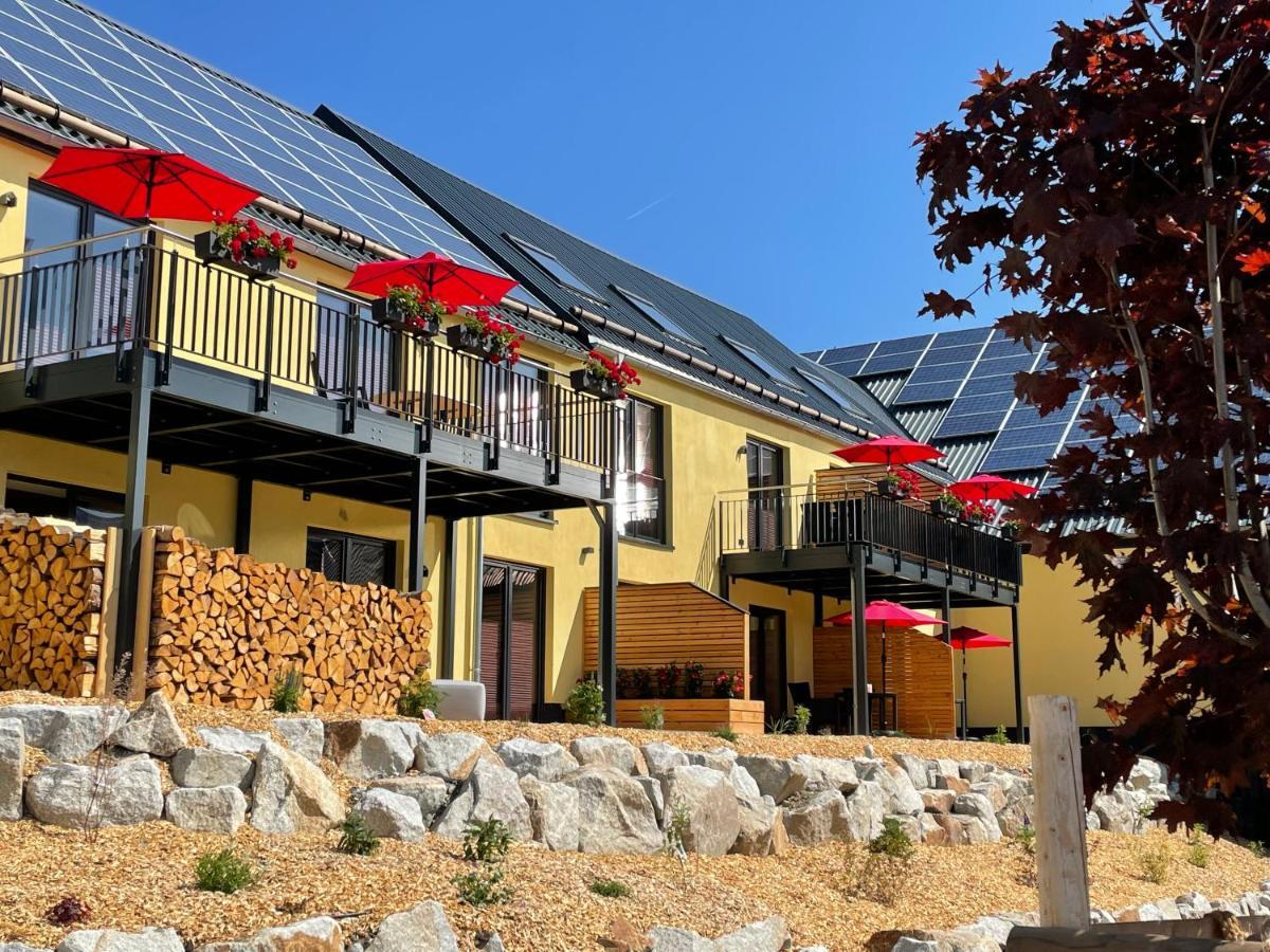Chalet-Ferienwohnung Aehrenglueck, 70 Qm, Wellness/Fitness/Sauna - Bergroedelhof Feilitzsch Esterno foto