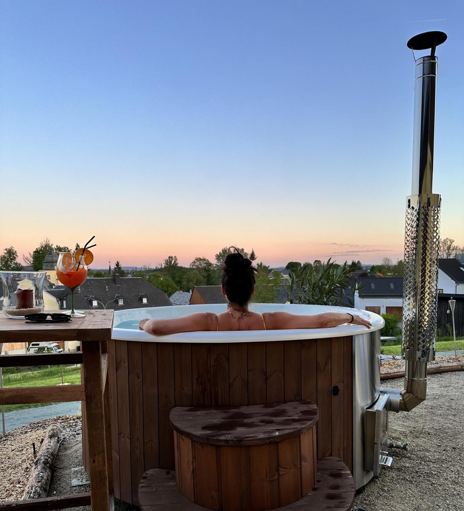 Chalet-Ferienwohnung Aehrenglueck, 70 Qm, Wellness/Fitness/Sauna - Bergroedelhof Feilitzsch Esterno foto